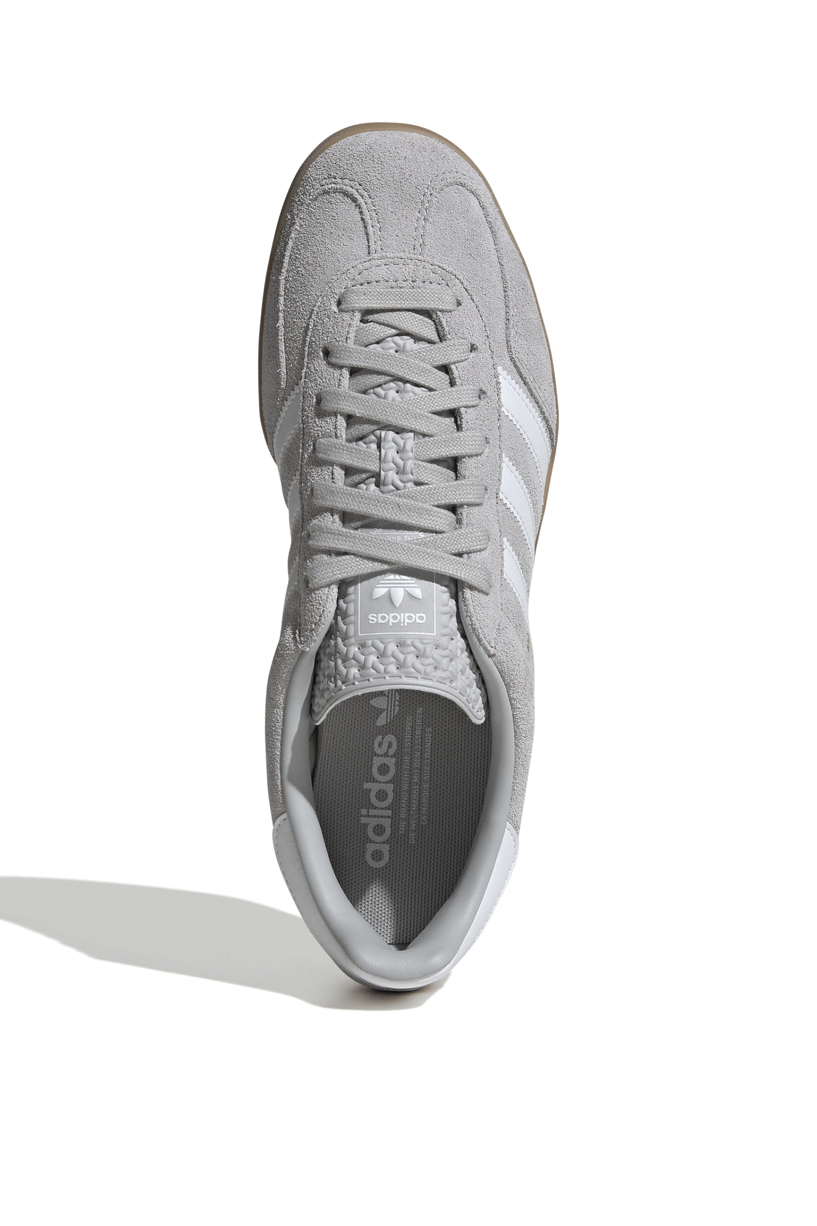 Adidas Gazelle Indoor Shoes Grey White Gum Unisex - ADIDAS